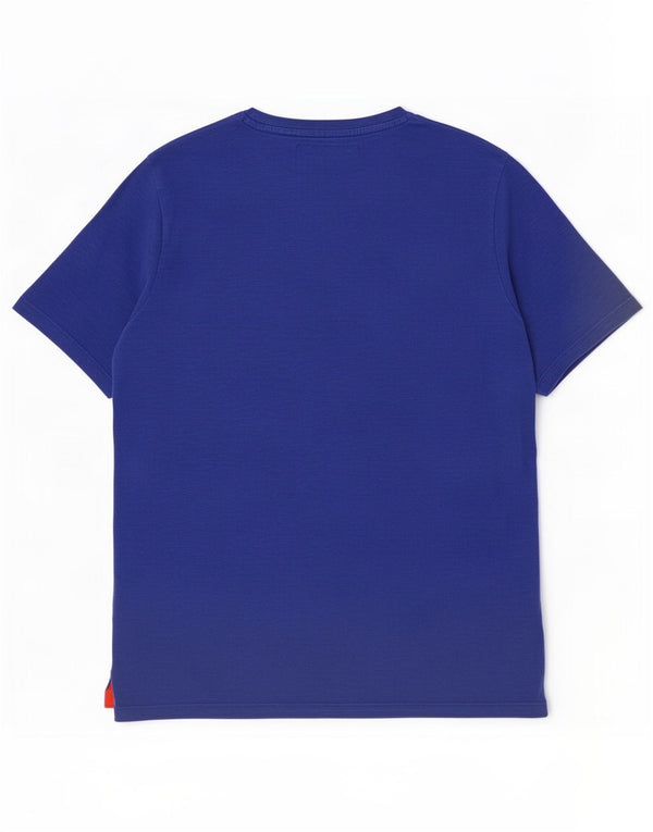 Superdry Camiseta para hombre Top XL de algodón moteado azul