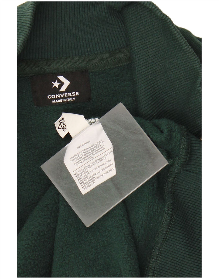 Converse Hombre Chándal Top Chaqueta Algodón Verde Medio