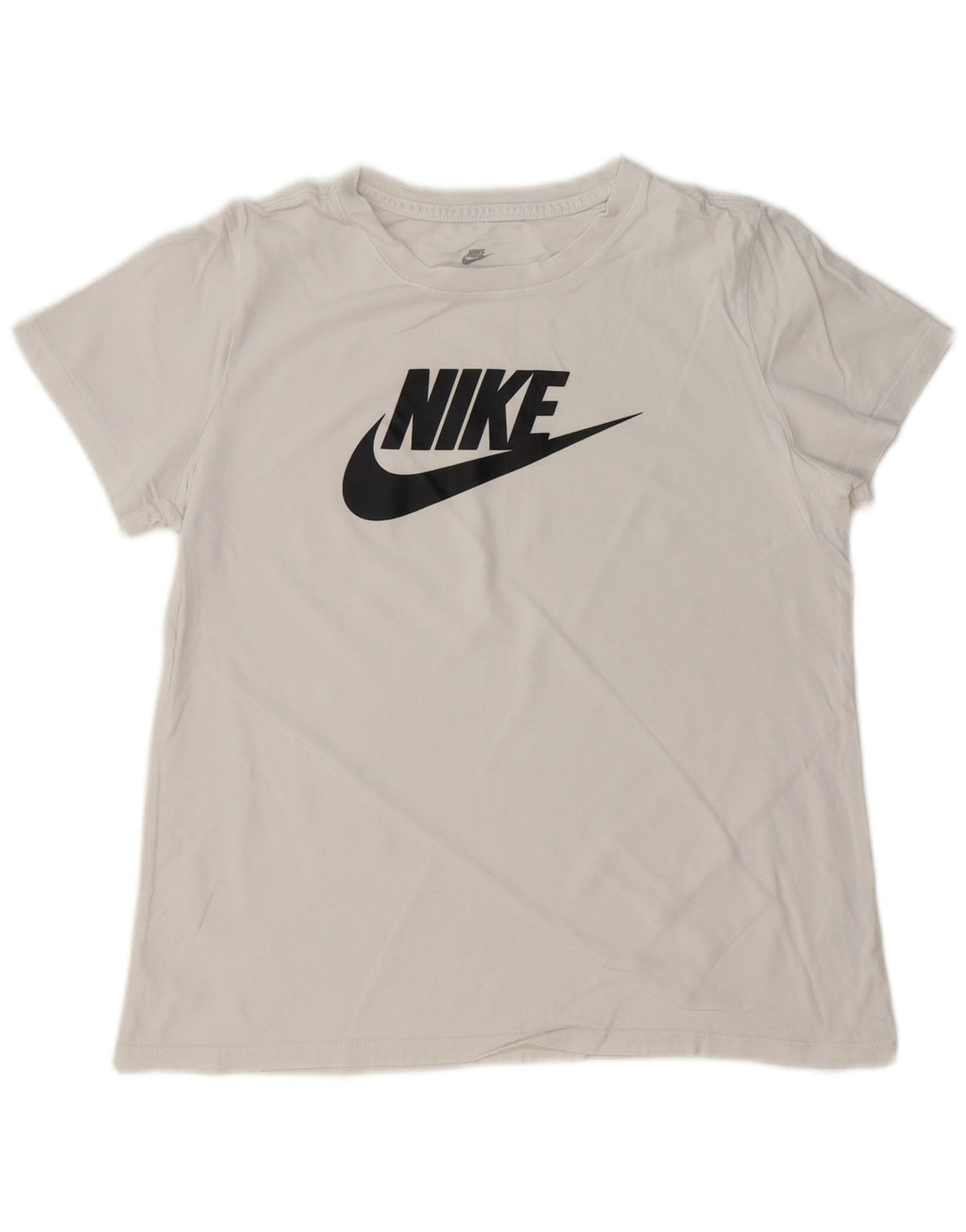 Nike - Camiseta gráfica para mujer, talla 40, talla grande, algodón blanco