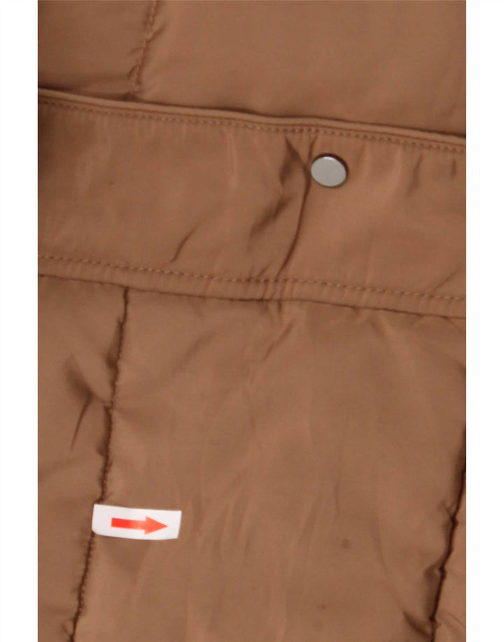 Hobbs Abrigo acolchado para mujer UK 8 Small Marrón Colorblock Poliéster