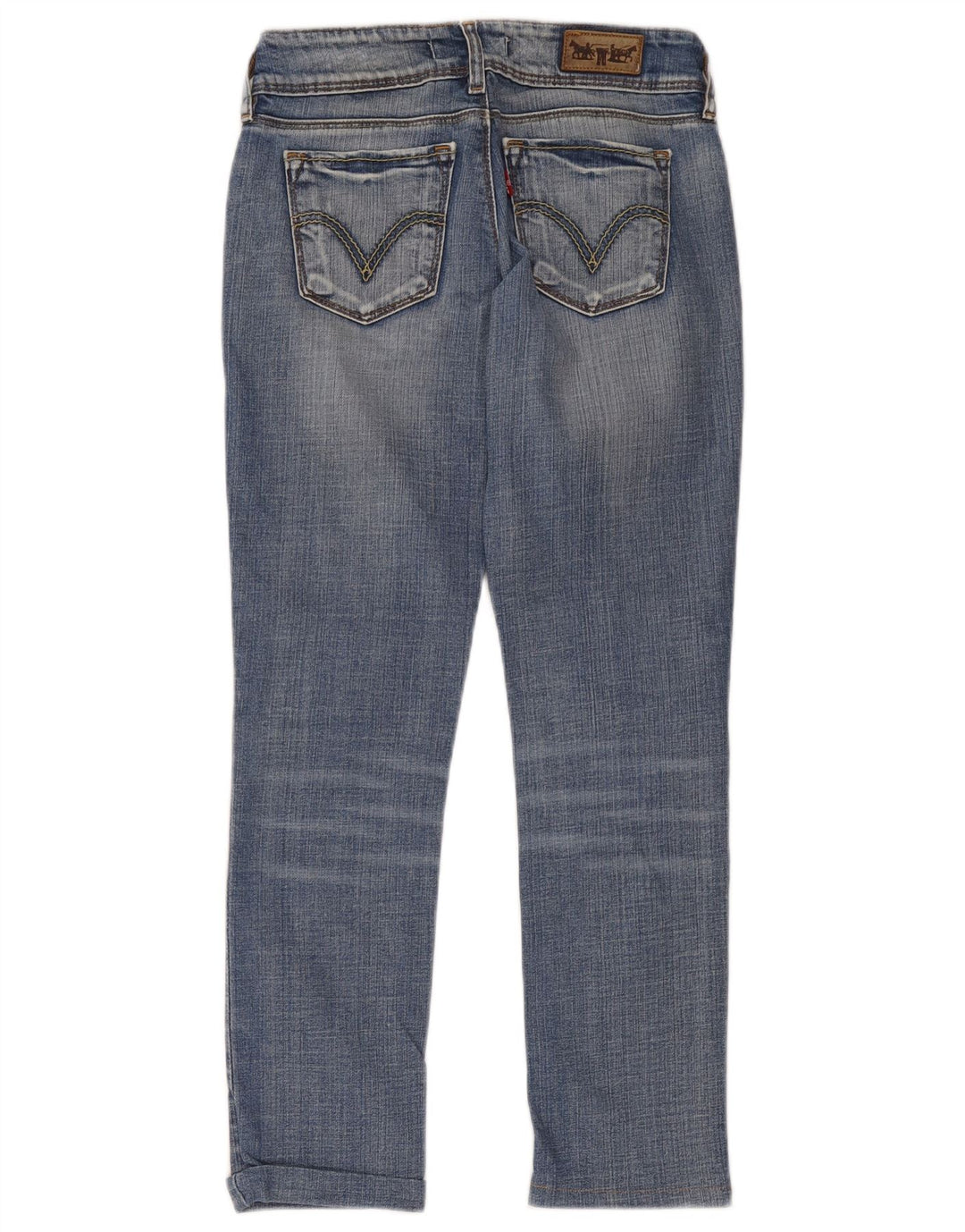 Levi's Mujer 571 Slim Jeans W27 L34 Algodón Azul