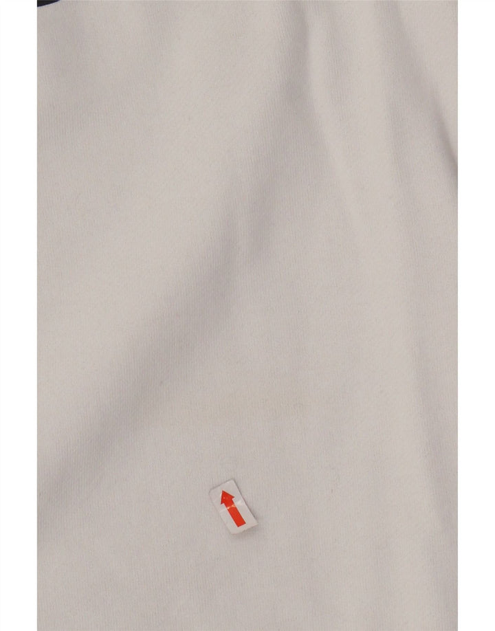 ELLESSE Sudadera con gráfico extragrande para mujer UK 8 Small White