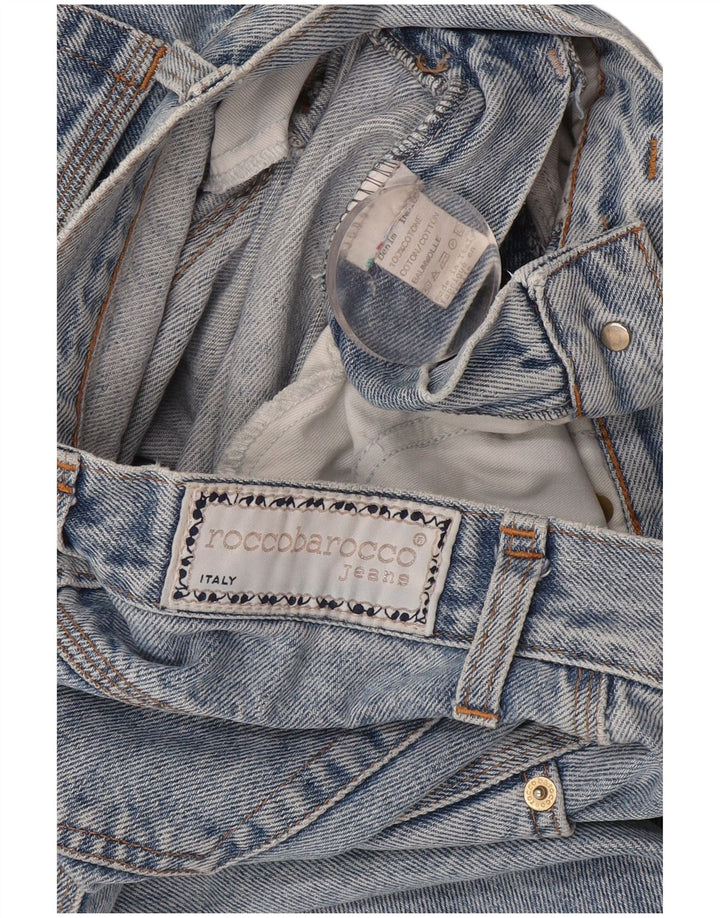 Vaqueros Roccobarocco Mujer Tapered W28 L27 Algodón Azul