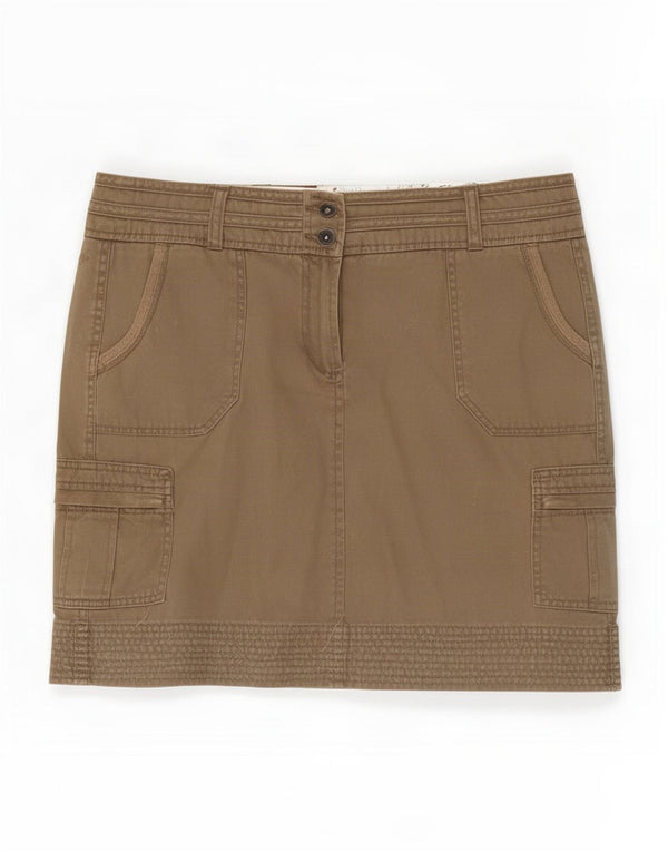 Minifalda tipo cargo para mujer de Fat Face UK 12 Medium W36 Caqui Algodón