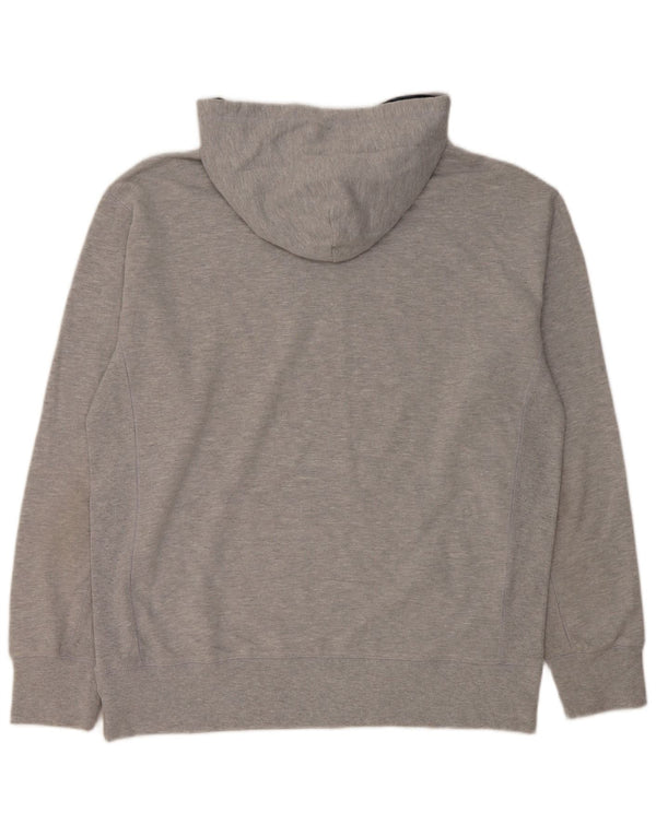 NFL Mens Patriots Graphic Sudadera con capucha Jumper Grande Gris Algodón
