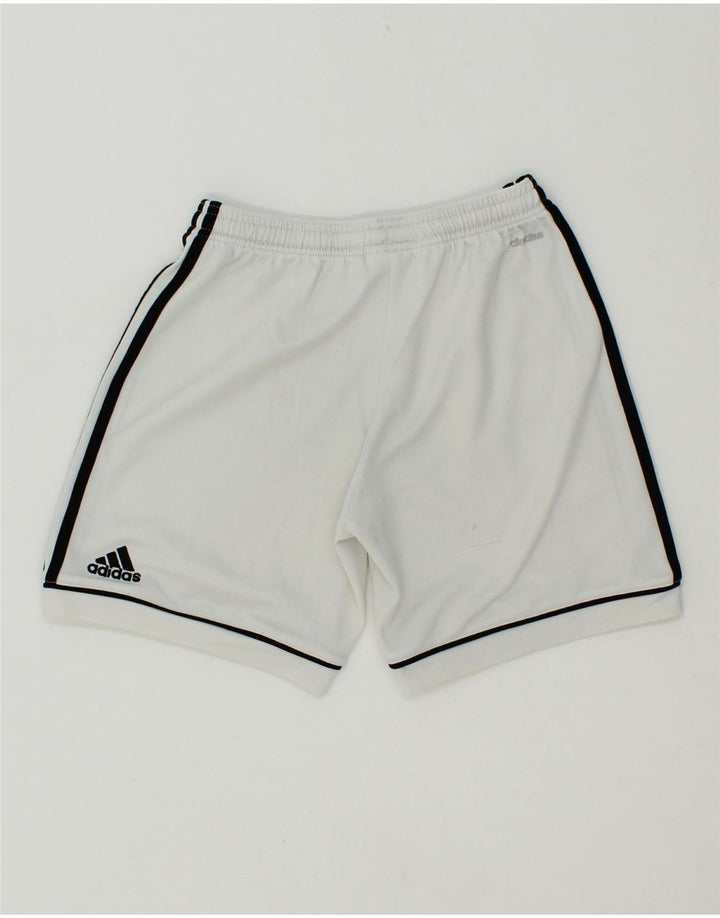 ADIDAS Boys Sport Shorts 7-8 Years White Vintage Adidas and Second-Hand Adidas from Messina Hembry 