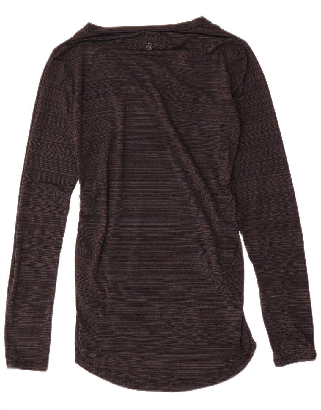 EDDIE BAUER Camiseta para mujer Top UK 10 Small Gris Rayas Poliéster
