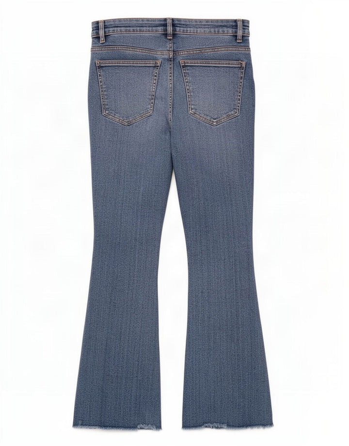 Zara Vaqueros Acampanados Mujer EU 36 XS W26 L25 Azul