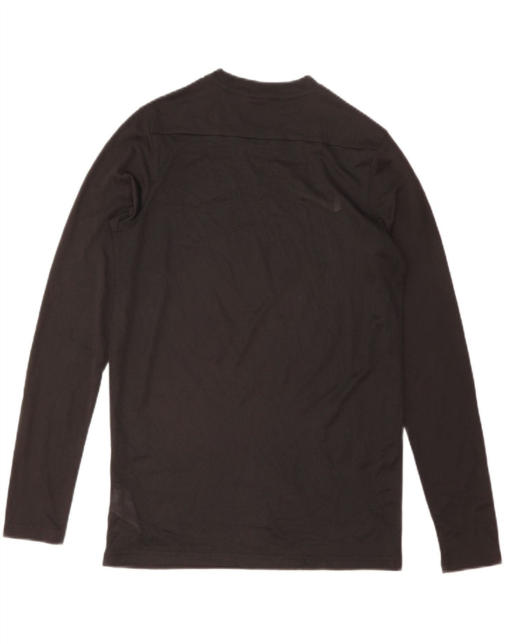 Nike Dri Fit Top manga larga poliéster negro mediano para hombre