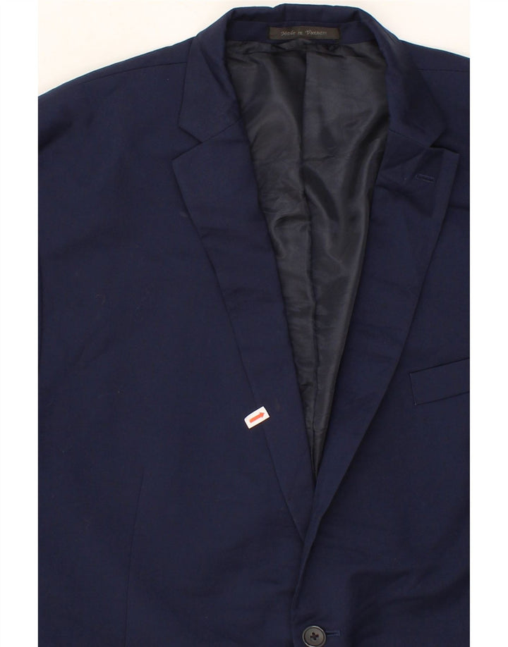 MICHAEL KORS Mens 2 Button Blazer Jacket Size 48 2XL Navy Blue Wool Vintage Michael Kors and Second-Hand Michael Kors from Messina Hembry 