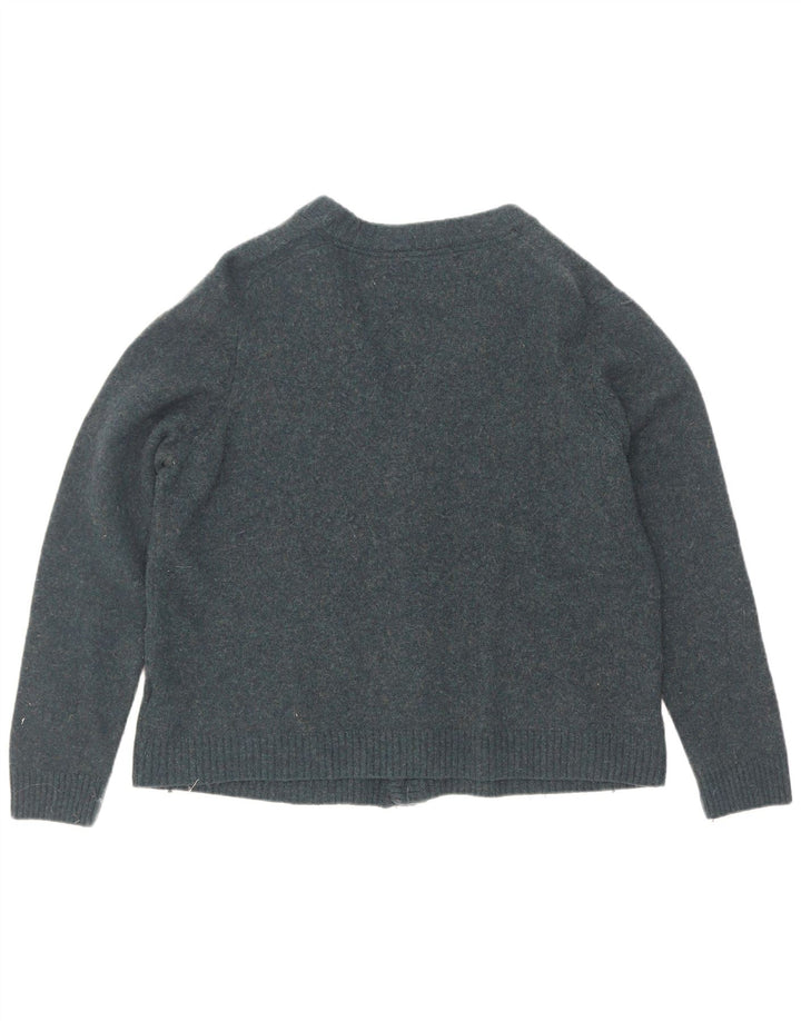 Marks & Spencer Suéter tipo cárdigan para hombre 2XL Lana azul
