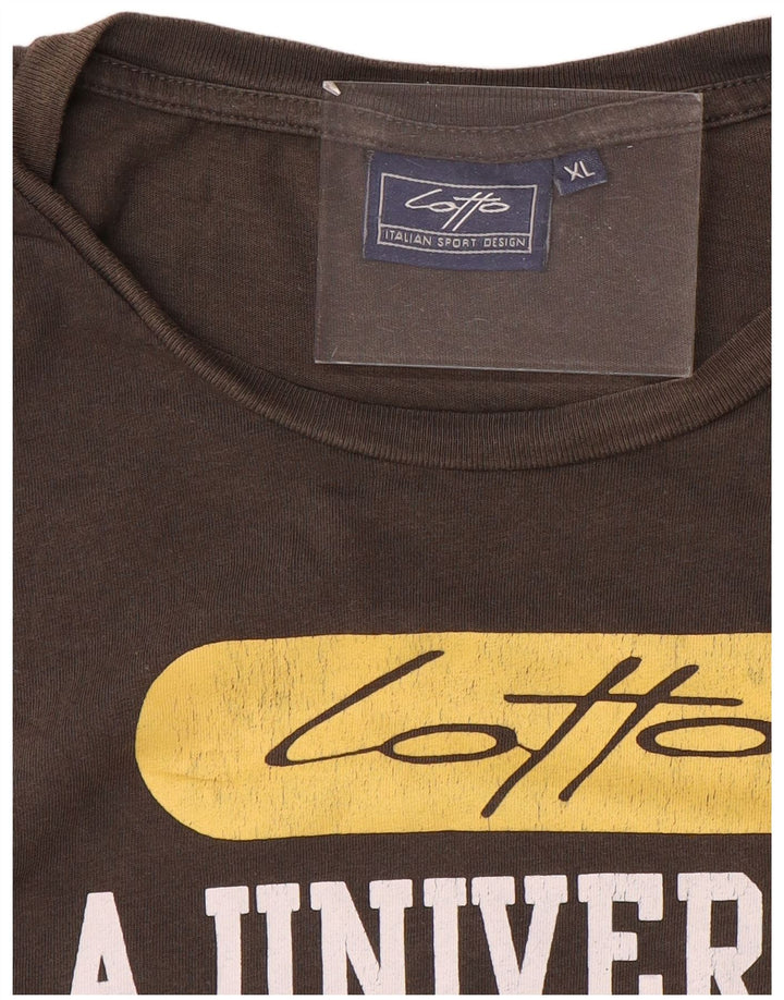 LOTTO Camiseta Gráfica Hombre Top XL Marrón