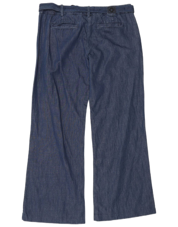 Murphy & Nye Pantalones chinos de pierna ancha para mujer W36 L32 Algodón azul