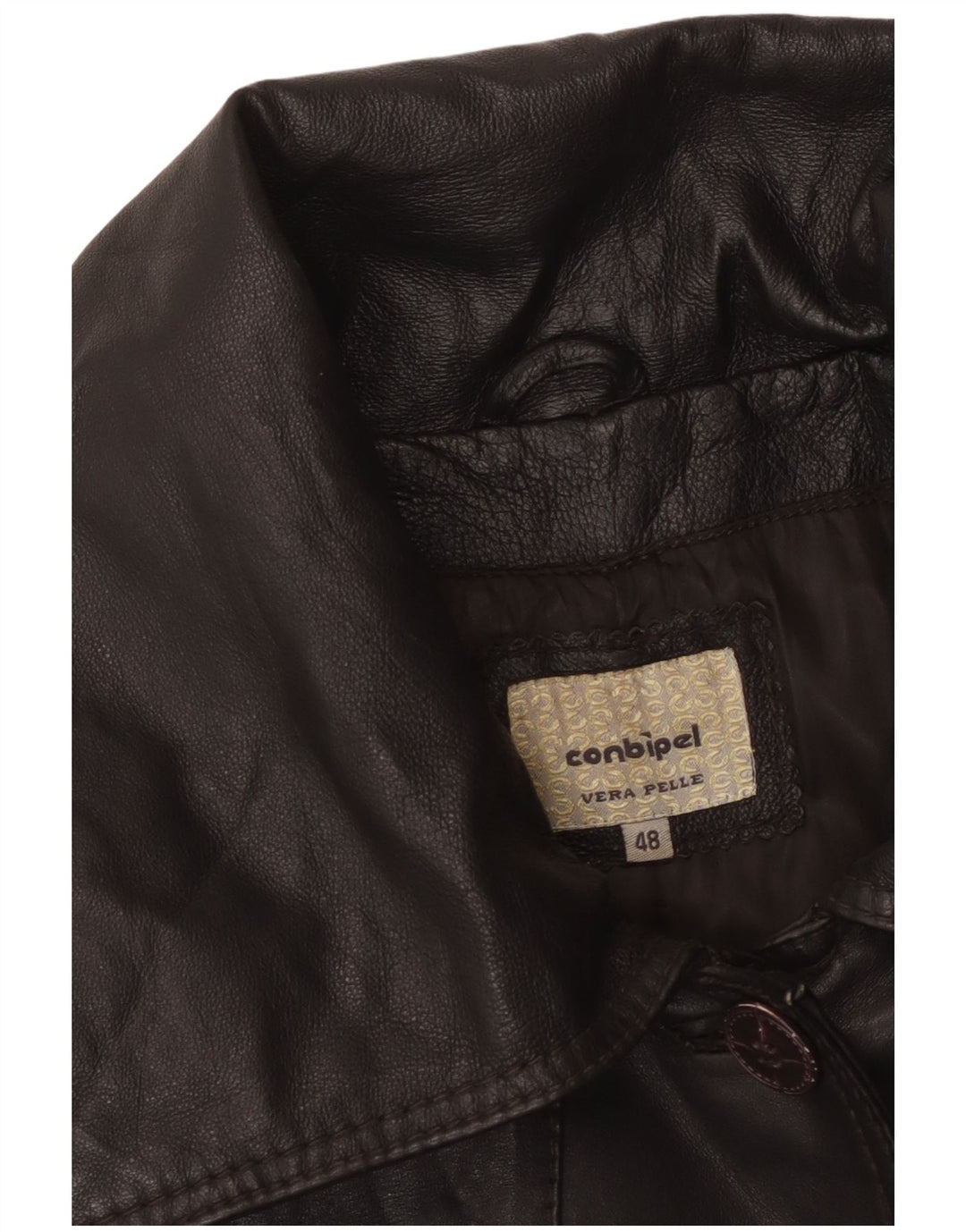 Abrigo de piel para mujer Conbipel IT 48 XL Cuero negro