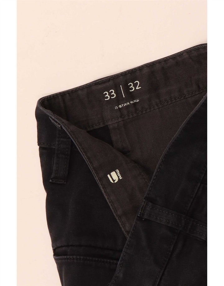 Pantalones chinos ajustados G-Star para hombre W33 L32 Negro