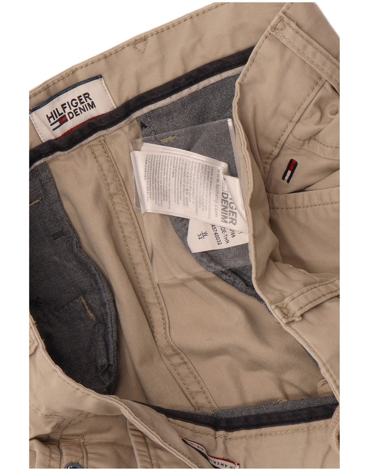 Tommy Hilfiger Shorts Cargo Hombre W32 Algodón Beige Medio