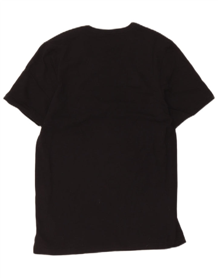 Hugo Boss Hombre Camiseta Top Small Algodón Negro