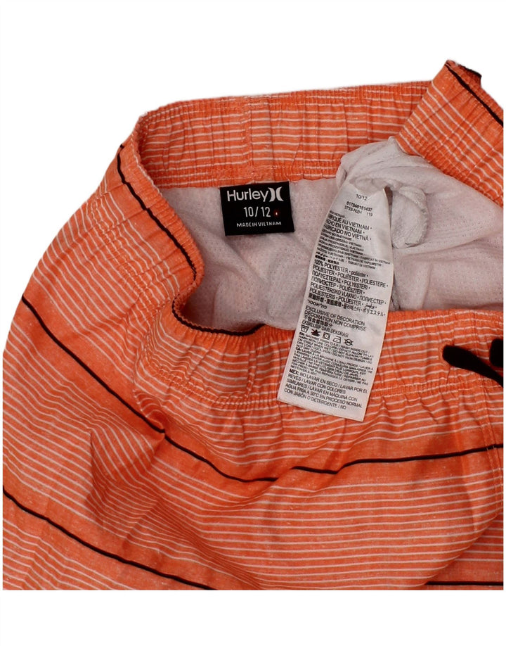 HURLEY Bañador para niño 10-11 años Naranja Rayas Poliéster