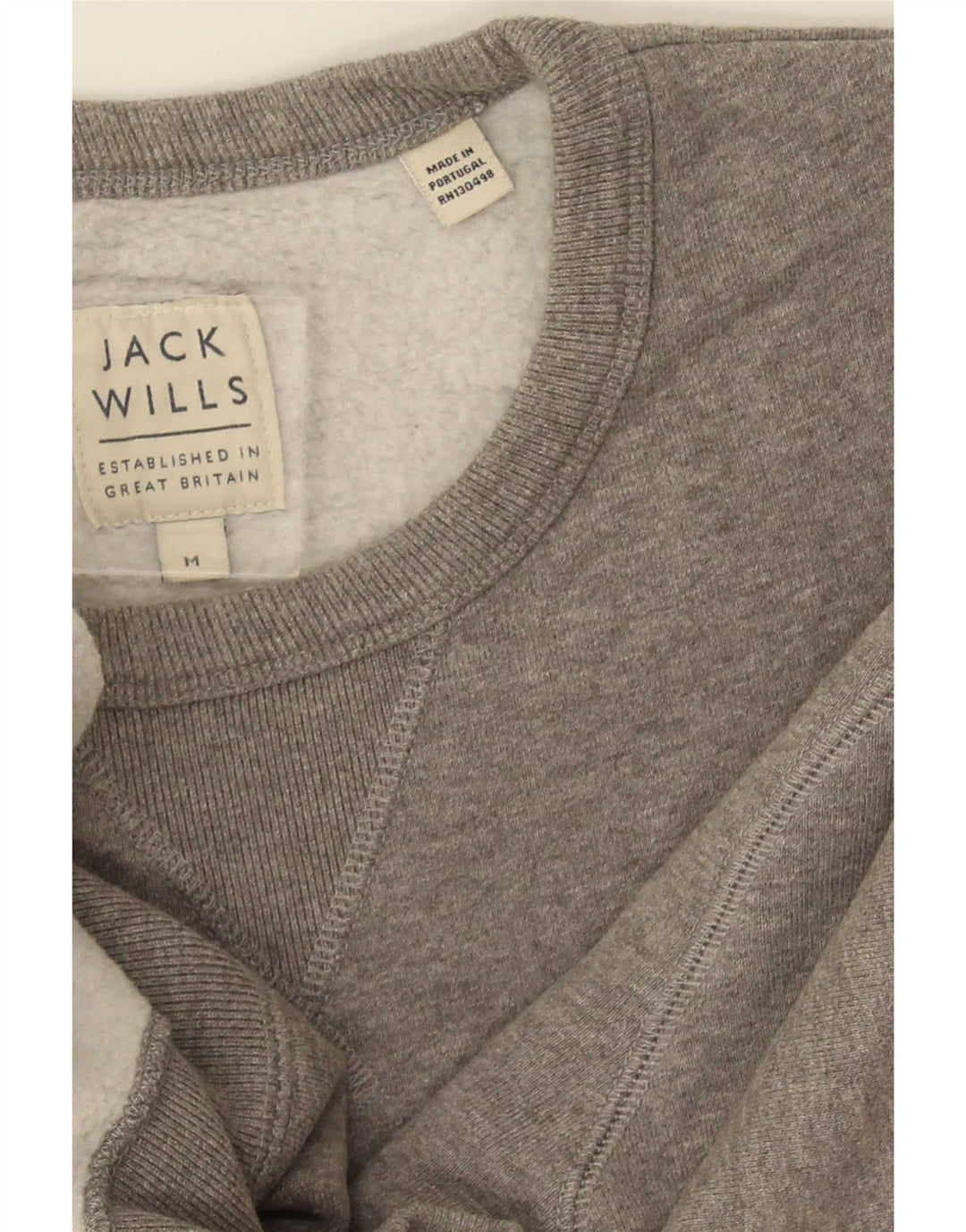 Sudadera Jack Wills Hombre Gris Medio Algodón