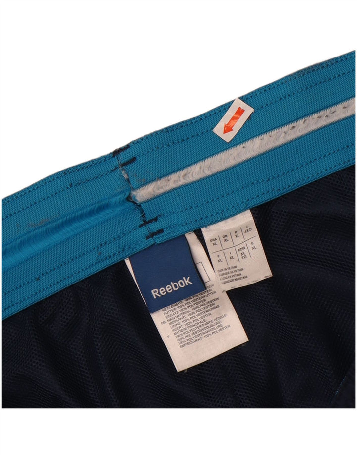 REEBOK Mens Tracksuit Trousers Joggers XL  Navy Blue Polyester