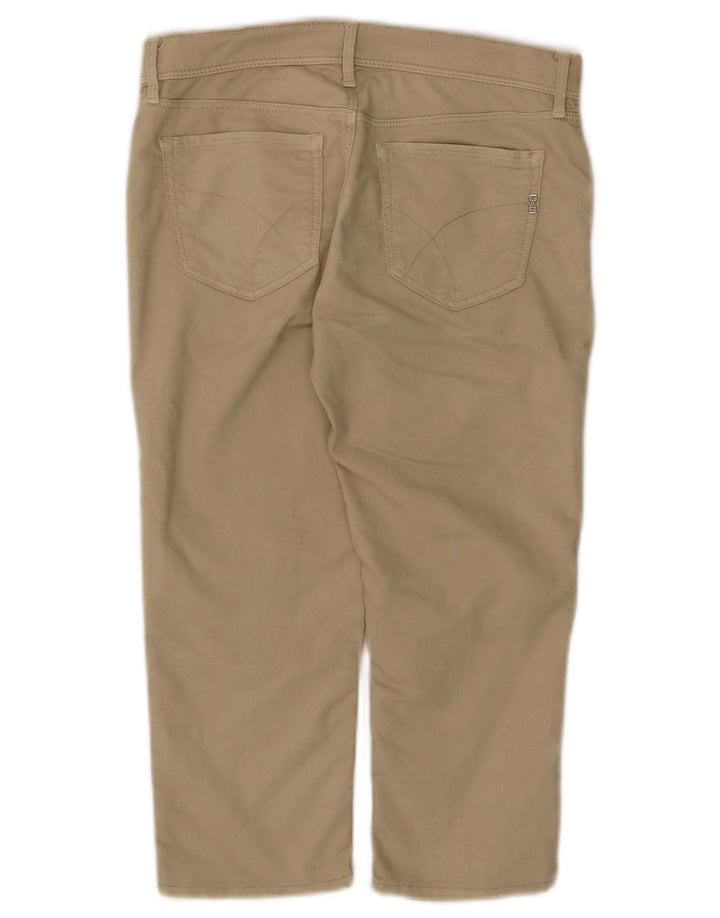 Pantalón Capri Gas Mujer W27 L18 Algodón Beige