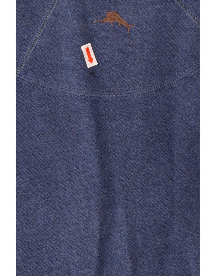 Tommy Bahama - Sudadera con cuello y cremallera para hombre, color azul