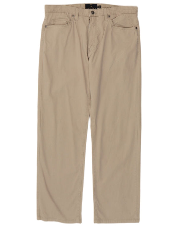 Marks & Spencer Pantalones casuales rectos Blue Harbor para hombre W34 L29 Beige