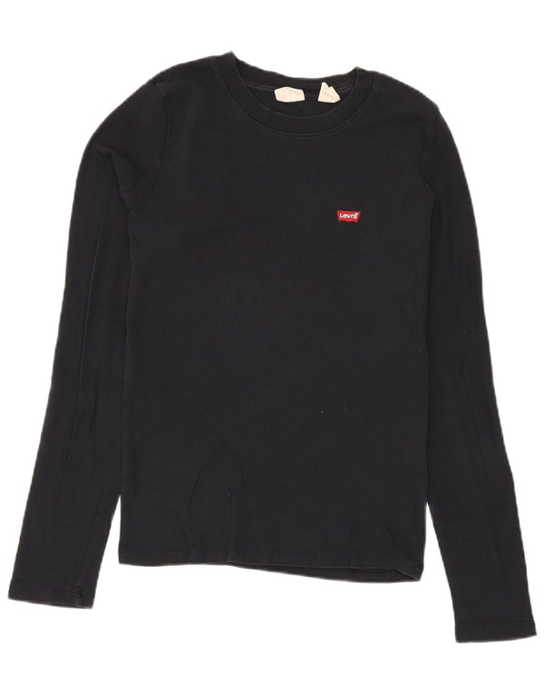 Levi's Top de manga larga para mujer UK 42 Mediano Negro