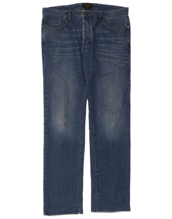 Vaqueros rectos para hombre de Ted Baker W36 L34 Algodón azul