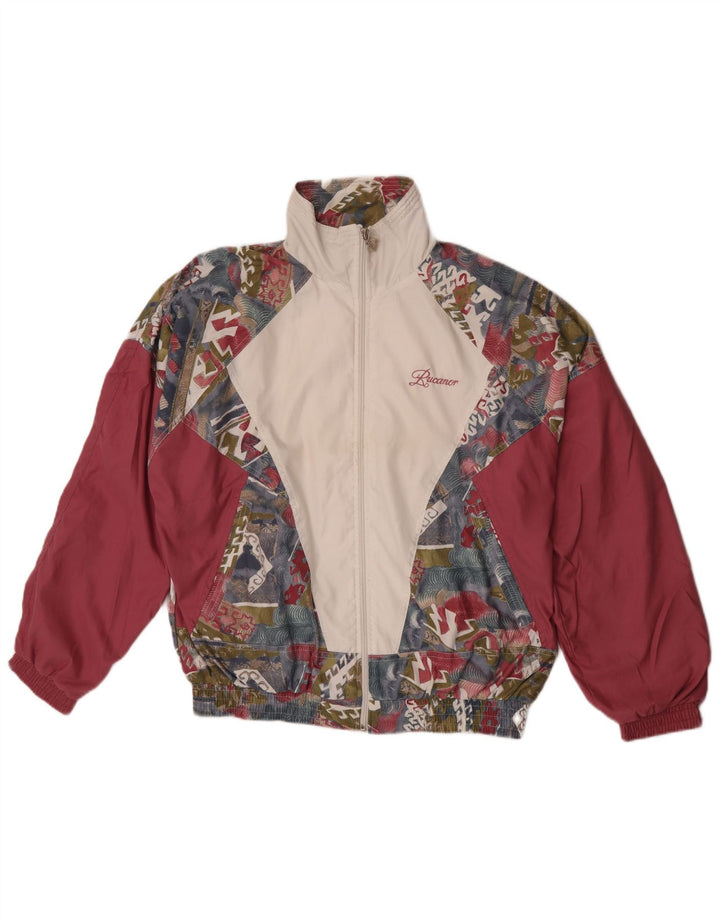 Rucanor Chaqueta de Chándal para Mujer UK 38/40 Medium Granate Geométrico