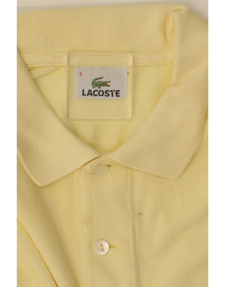 Polo Lacoste para hombre talla 5 grande amarillo