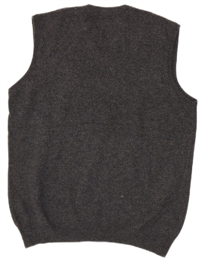 Brooksfield Camiseta sin mangas ajustada para hombre IT 3XL Lana gris