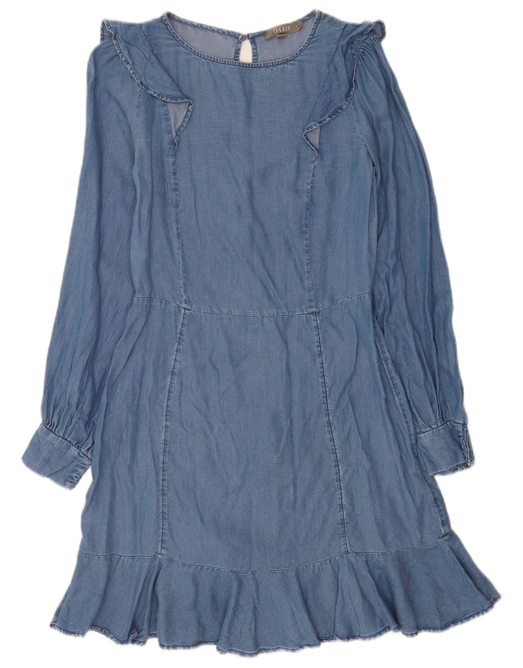 Vestido vaquero Oasis para mujer UK 8 Small Blue Lyocell