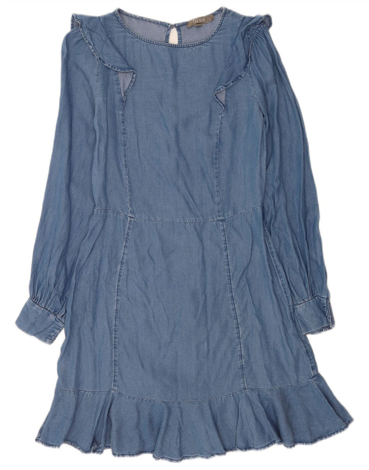 Vestido vaquero Oasis para mujer UK 8 Small Blue Lyocell