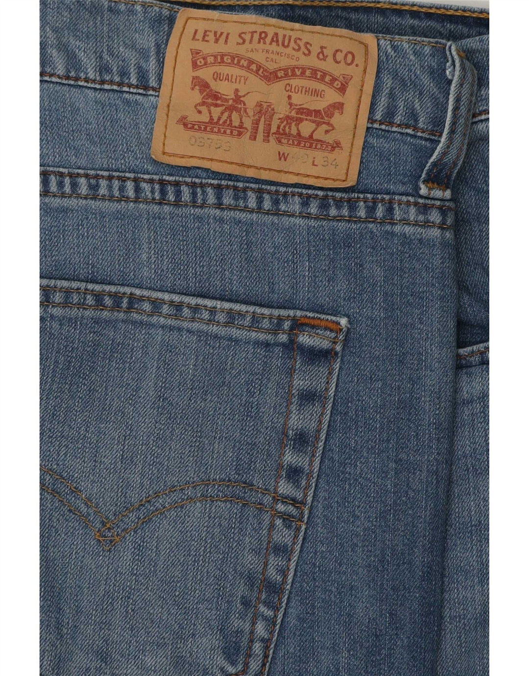 Vaqueros Levi's Hombre Slim W40 L34 Algodón Azul