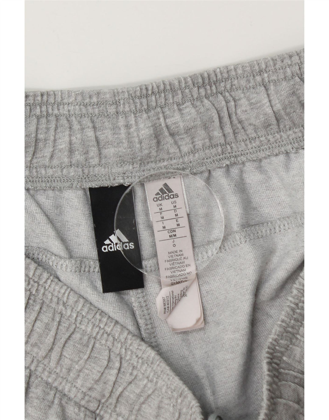 Pantalones cortos deportivos Adidas para hombre de algodón gris medio