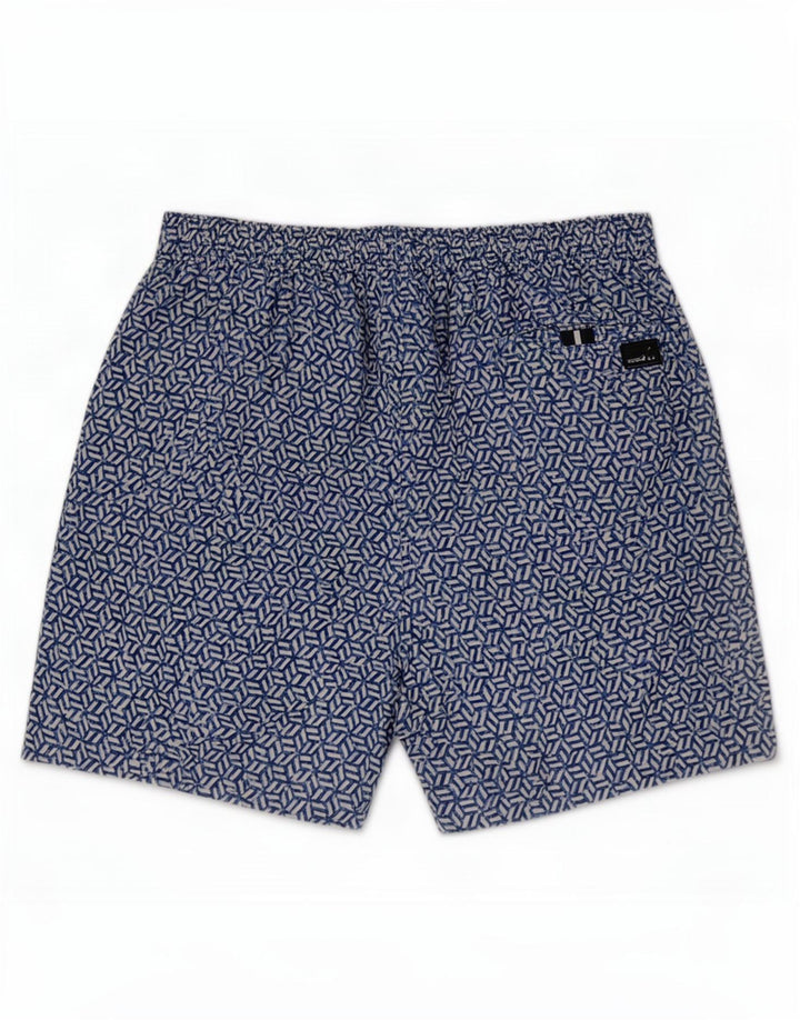 Marks & Spencer - Bañador para hombre, talla grande, color azul, poliéster geométrico