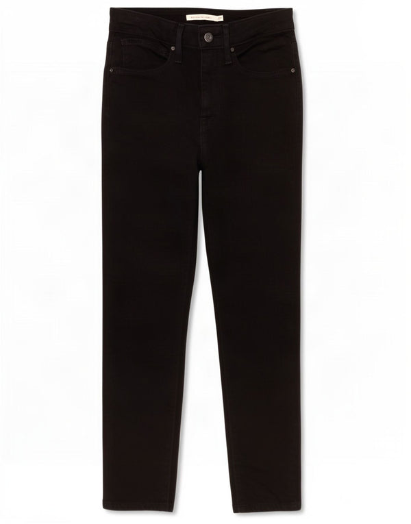 Levi's Vaqueros recortados ajustados de talle alto 721 para mujer W27 L24 Algodón negro