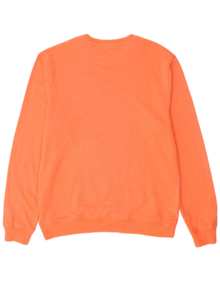 Blend - Sudadera para hombre, color naranja medio, teñido anudado, algodón
