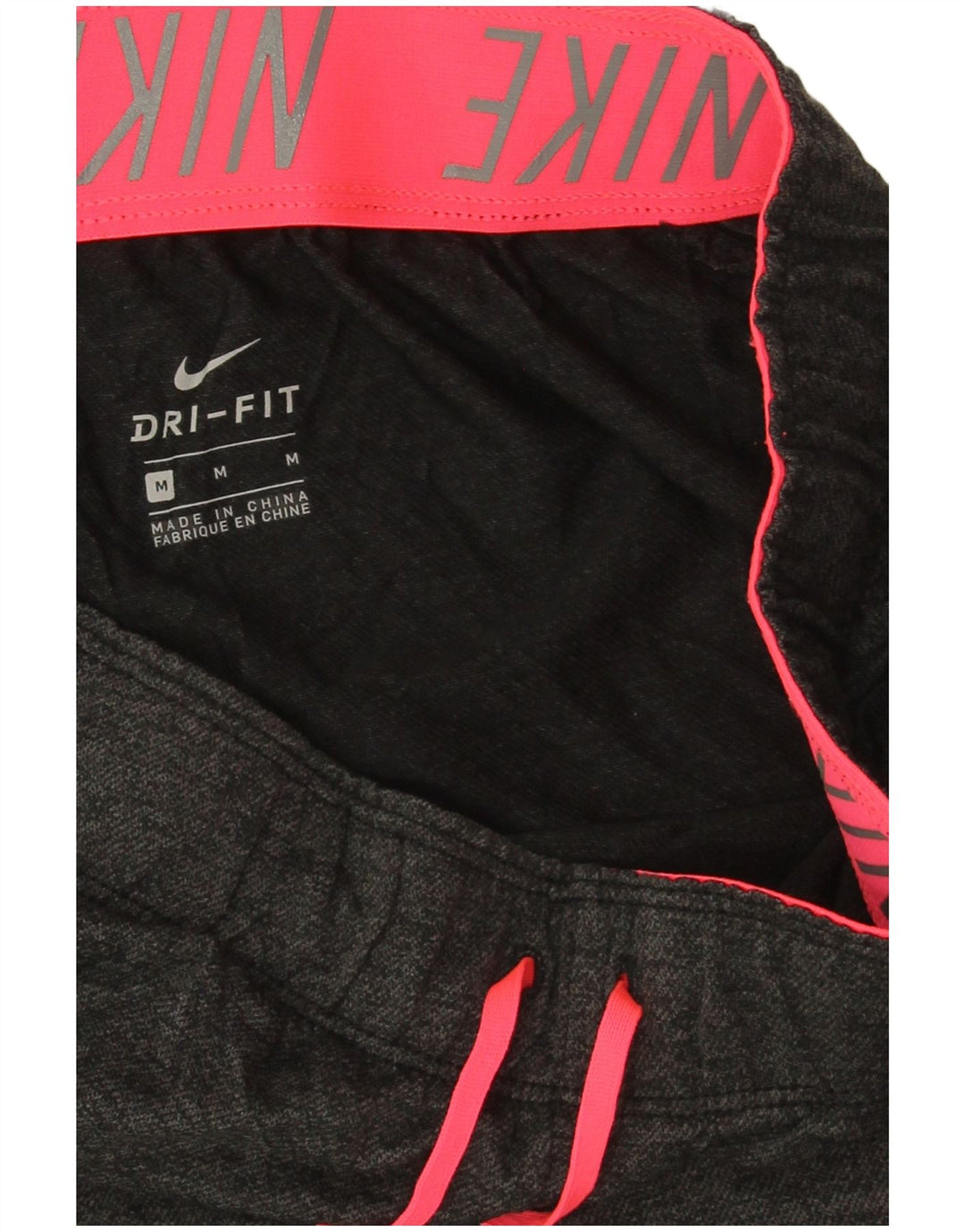 Nike - Pantalones cortos deportivos Dri Fit para mujer, talla 40, poliéster gris medio
