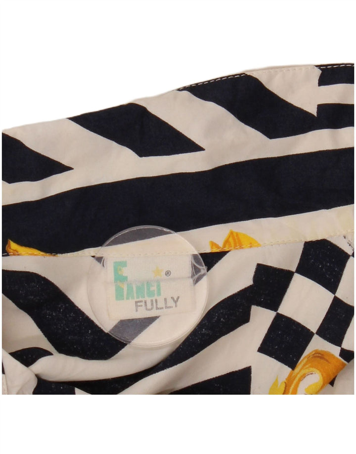 Fancy Fully Blusa camisera con patrón abstracto para mujer UK 20 2XL Multicolor