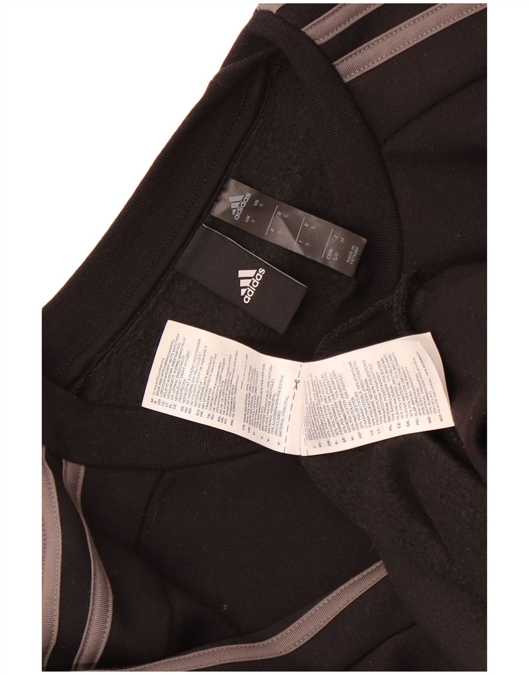 Adidas Hombre Sudadera Jumper Small Negro Algodón