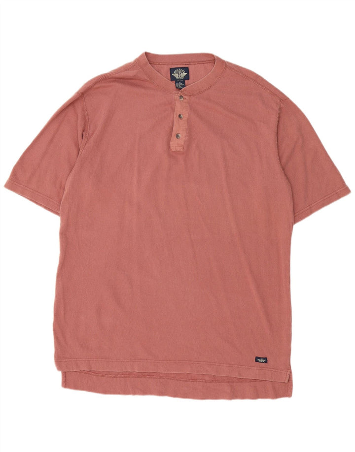 Dockers Polo para hombre de algodón rosa grande