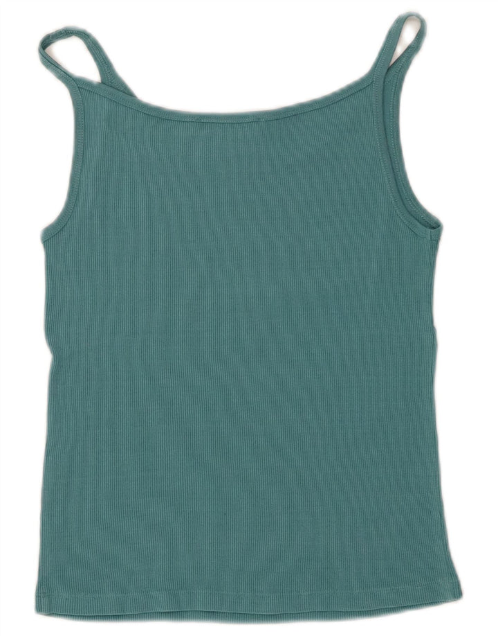 Max Mara Top corto de fin de semana para mujer UK 44 Azul grande