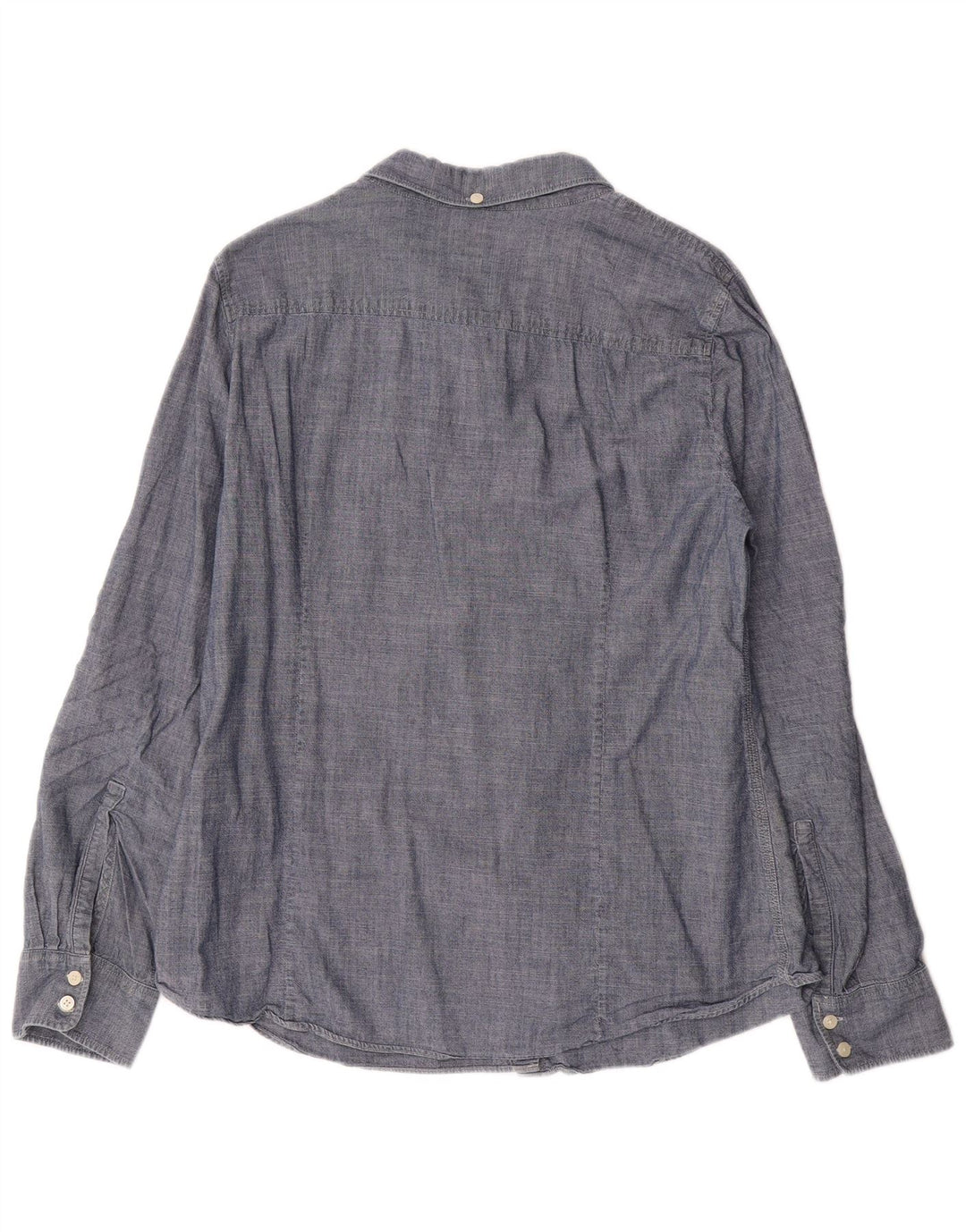 J. CREW Camisa vaquera para mujer UK 40 XL Algodón azul marino
