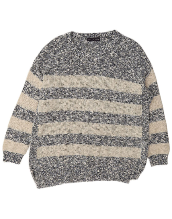 Marks & Spencer Jersey con Cuello Barco para Mujer UK 44 Grande Azul Marino