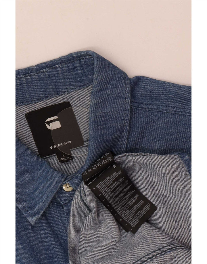 G-Star Camisa Vaquera Grande De Algodón Azul Para Hombre