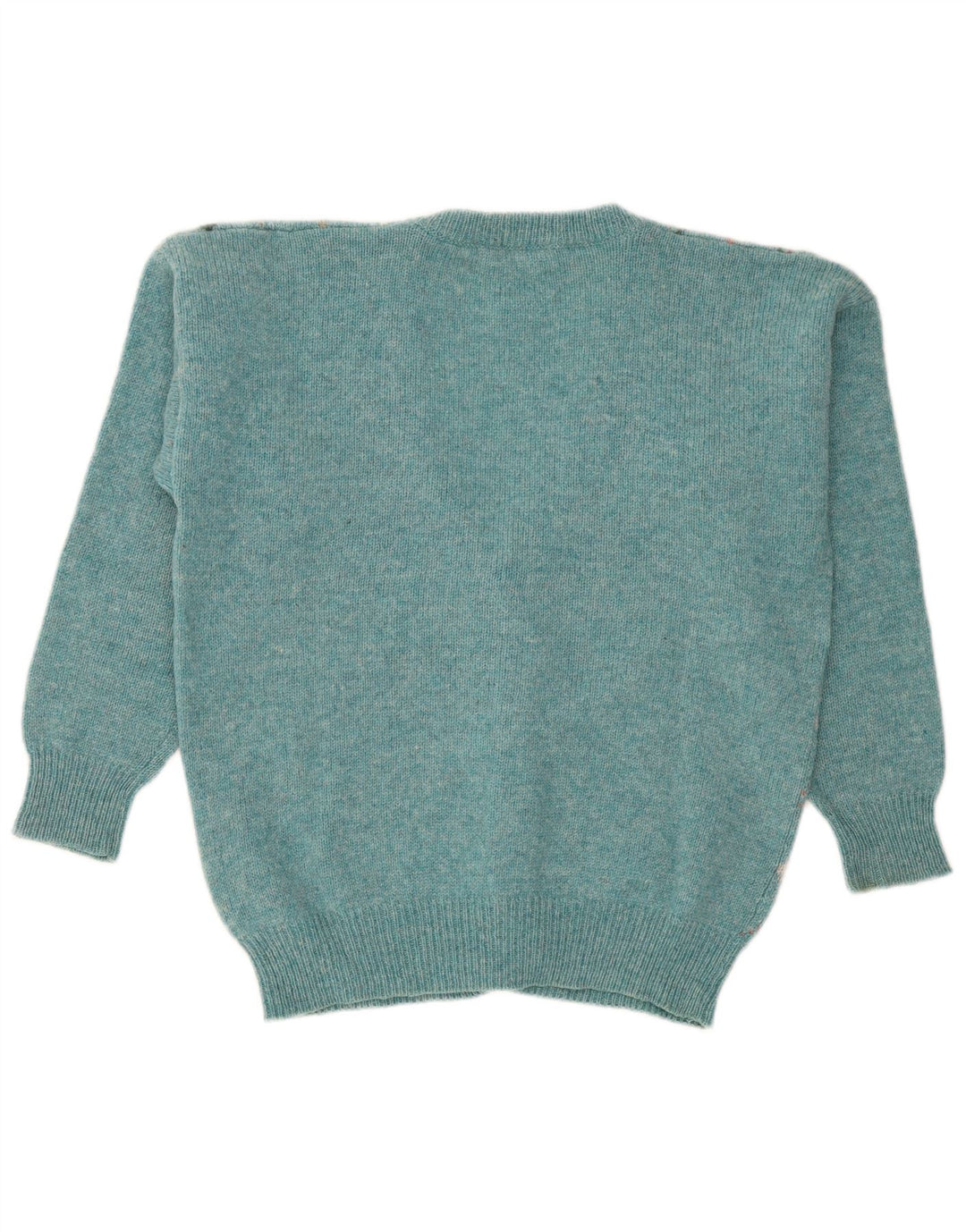 Cacharel Cárdigan Para Hombre De Lana Argyle/Diamante Turquesa Mediana