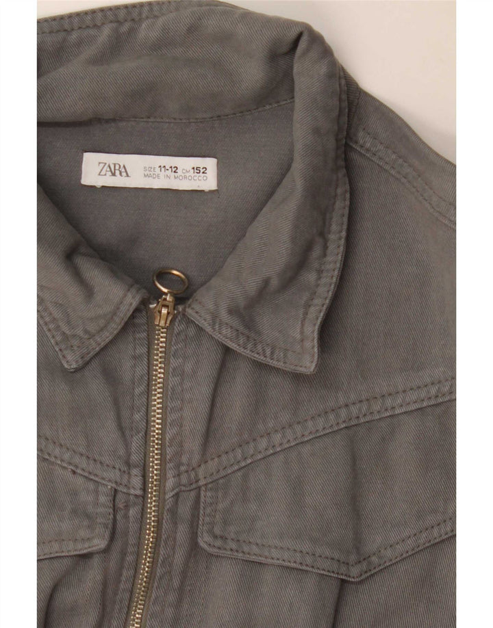 Zara Mono Denim Niña 11-12 Años Gris