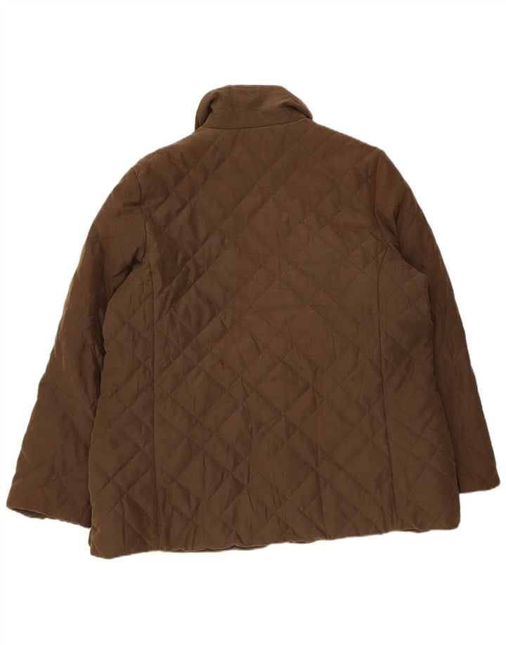 Marks & Spencer Chaqueta acolchada para mujer UK 20 2XL Caqui Poliéster